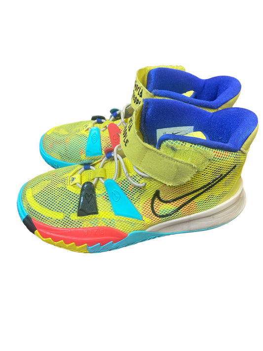 Nike Kyrie 7 - 1 World 1 People Electric Yellow - Size 2Y