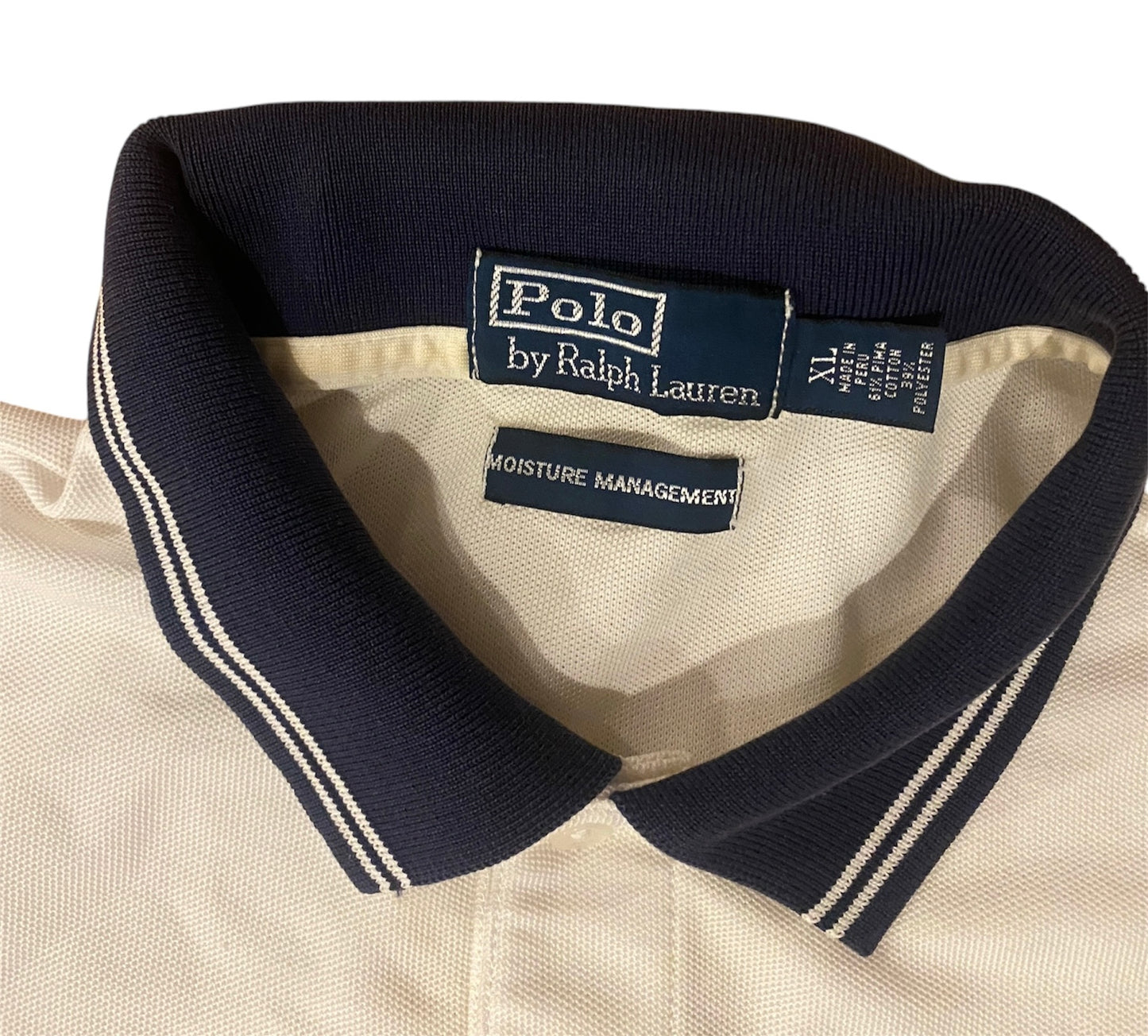 Ralph Lauren White/Blue Polo