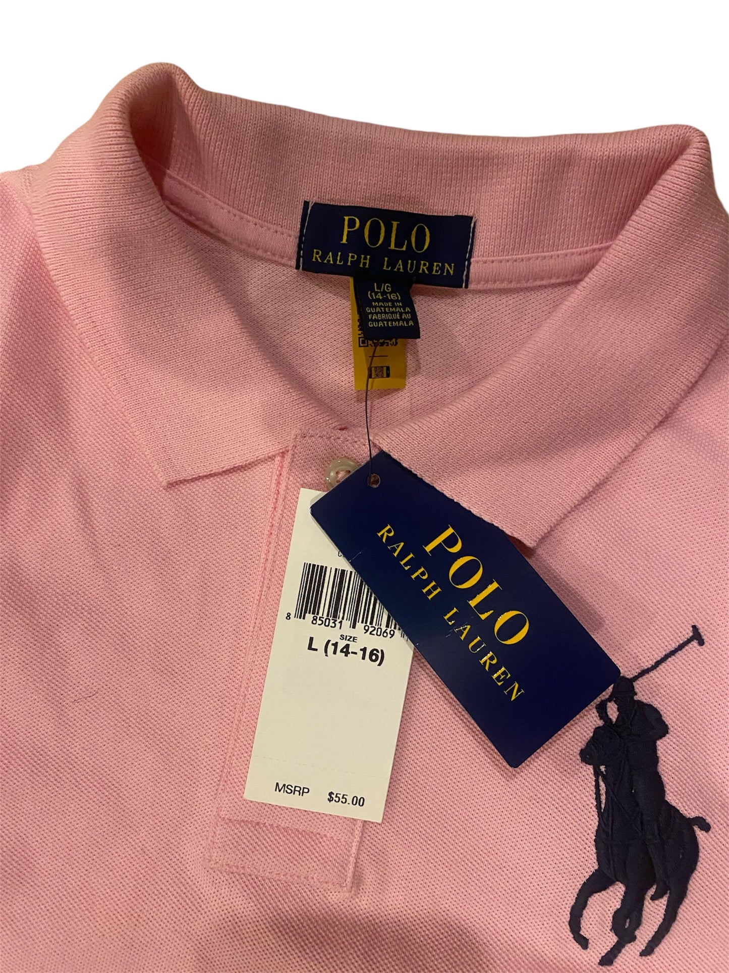 Brand New Pink Ralph Lauren Polo - Size (14-16)